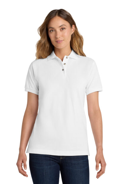 Port Ladies Heavyweight Cotton Pique Polo - Image 3