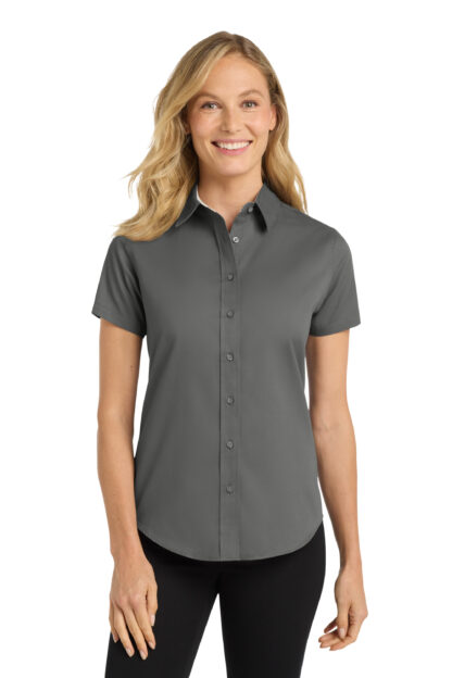 Port Authority Ladies Short Sleeve Easy Care Shirt - Image 3