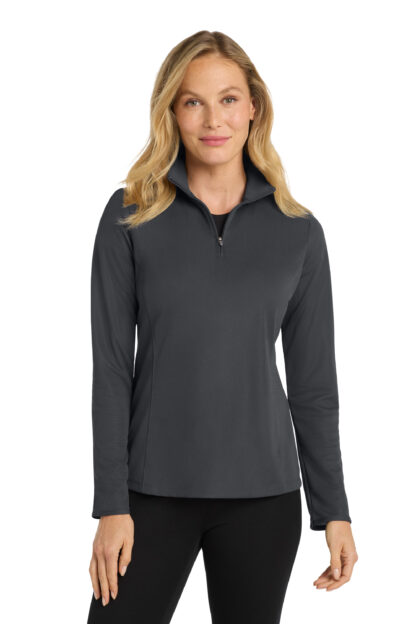 Port Authority® Ladies Pinpoint Mesh 1/2-Zip - Image 4