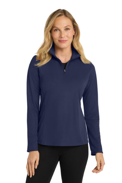 Port Authority® Ladies Pinpoint Mesh 1/2-Zip