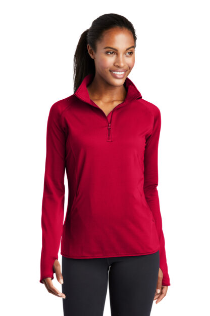 Sport-Tek® Ladies Sport-Wick® Stretch 1/4-Zip Pullover - Image 5