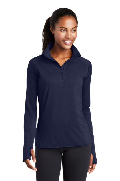 Sport-Tek® Ladies Sport-Wick® Stretch 1/4-Zip Pullover - Image 4