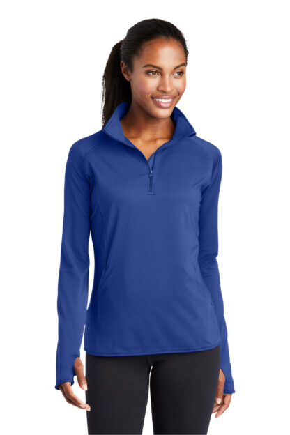 Sport-Tek® Ladies Sport-Wick® Stretch 1/4-Zip Pullover - Image 6