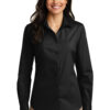 Port Authority® Ladies Long Sleeve Carefree Poplin Shirt - Image 4