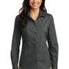 Port Authority® Ladies Long Sleeve Carefree Poplin Shirt - Image 6